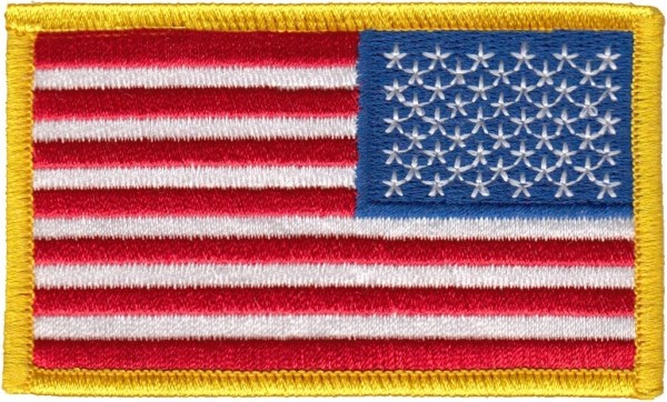 US Flag Patch Reverse