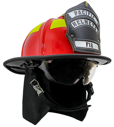 Pacific Helmet F-18 Traditional Style Structural Firefighting Helmet