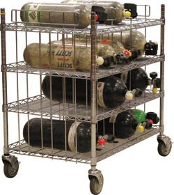 Ready Rack Mobile Bottle Cart