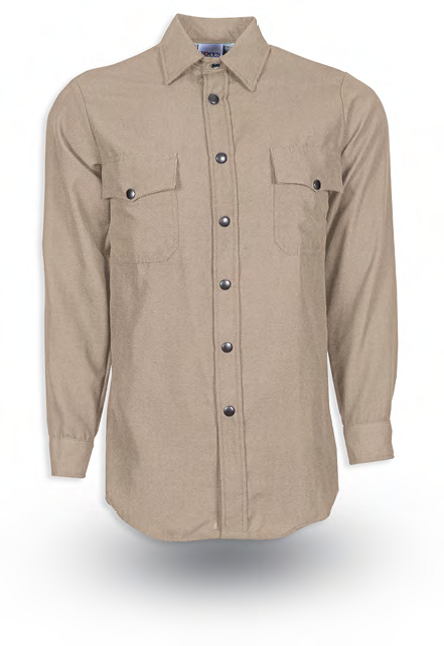SH15 Nomex® Long Sleeve Snap-Front Shirt Tan Shown