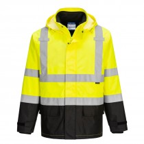 S362 - Hi Vis 3-in-1 Contrast Jacket Yellow & Black
