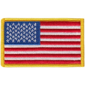 Hero's Pride 0001HP US Flag Gold Border Patch