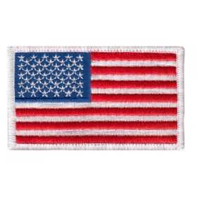 Hero's Pride 0005HP US Flag Patch White Border