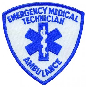 Hero's Pride 4827 EMERGENCY MEDICAL TECHNICIAN AMBULANCE Shoulder Patch 