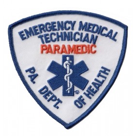 Hero's Pride 5311 PA DEPT OF HEALTH EMT PARAMEDIC Shoulder Patch, 3-3/4x3-3/4