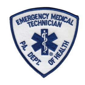 Hero's Pride 5340 Emergency Medical Technician PA DEPT OF HEALTH EMT Shoulder Patch