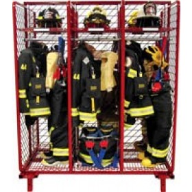 Red Rack Freestanding Double Sided Gear Rack