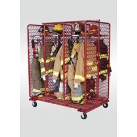 Red Rack Mobile Double Sided Gear Rack
