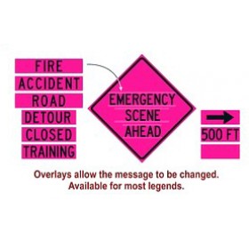 Dicke Safety SIGN PANELS FOR 36" DF3000X Series (Pink Signs)