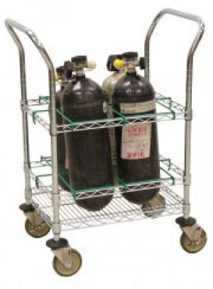 UBR-4 EMS Oxygen Cart – SCBA or M Clyinders