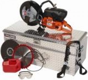 DIAMOND PLATE SAW BOX KITS SAWS AND ITEMS PICTURED ARE  NOT INCLUDED