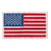 0005HP US Flag Patch White Border