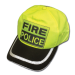 Hi Viz Fire Police Baseball Cap with Black Brim