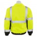 W106 ERB Safety Bomber Jacket  Lime Over Black