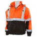 W106 ERB Safety Bomber Jacket  Orange Over Black