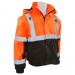 W106 ERB Safety Bomber Jacket  Orange Over Black