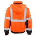 W106 ERB Safety Bomber Jacket  Orange Over Black