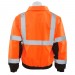 W106 ERB Safety Bomber Jacket  Orange Over Black